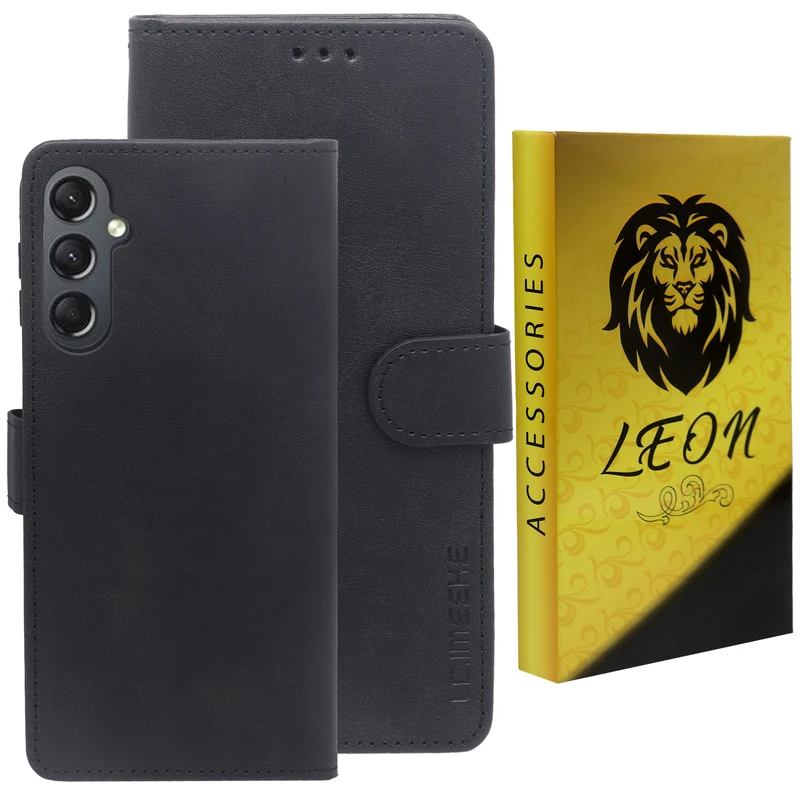 کیف کلاسوری لئون مدل Serenit Oro مناسب برای گوشی موبایل سامسونگ Galaxy A24