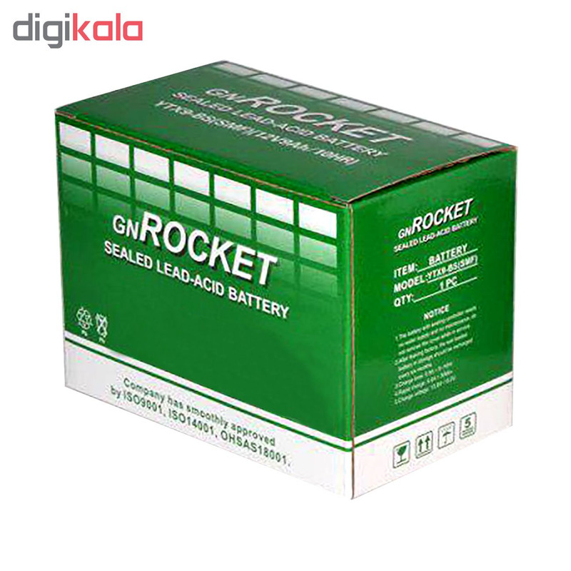 باتری موتورسیکلت جی ان راکت مدل 0127V