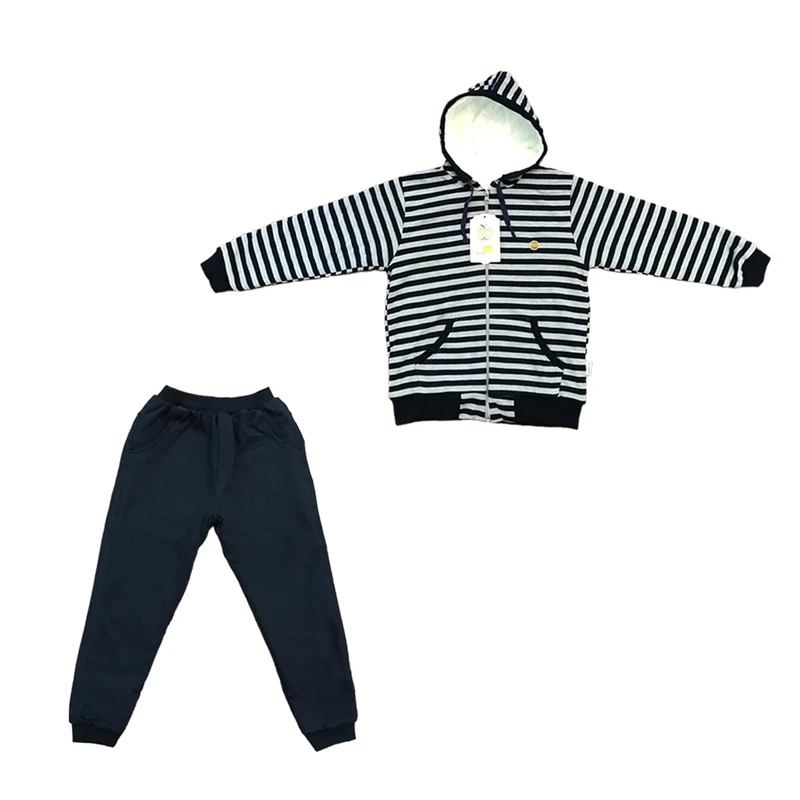 ست سویشرت و شلوار پسرانه باغ سیب مدل F100