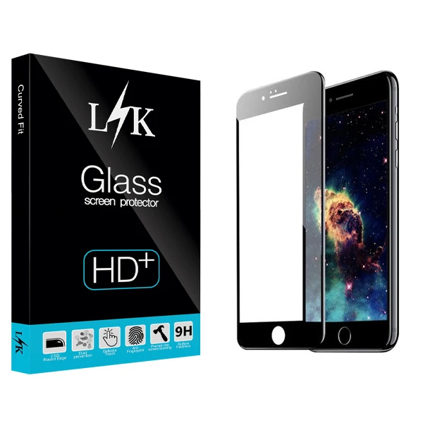 محافظ صفحه نمایش ال کی مدل Hard glass مناسب برای گوشی موبایل اپل Iphone 6 Plus