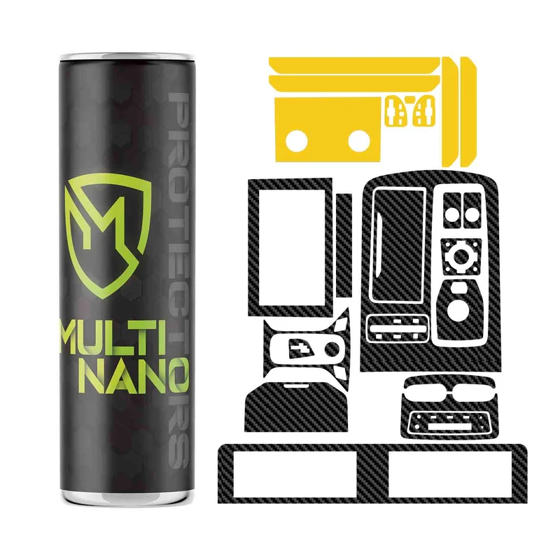 برچسب محافظ کنسول خودرو مولتی نانو طرح کربن مدل X-F1C مناسب برای بهمن فیدلیتی پرستیژ مجموعه 24 عددی