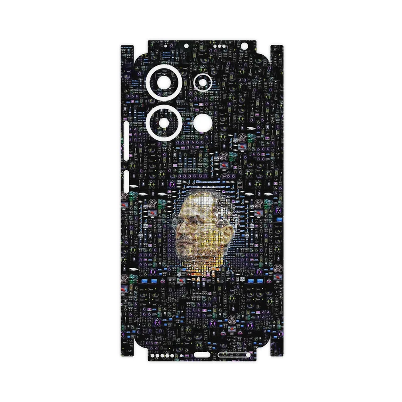 برچسب پوششی ماهوت مدل Collage of Steve Jobs 2-FullSkin مناسب برای گوشی موبایل شیائومی Redmi Note 13 4G