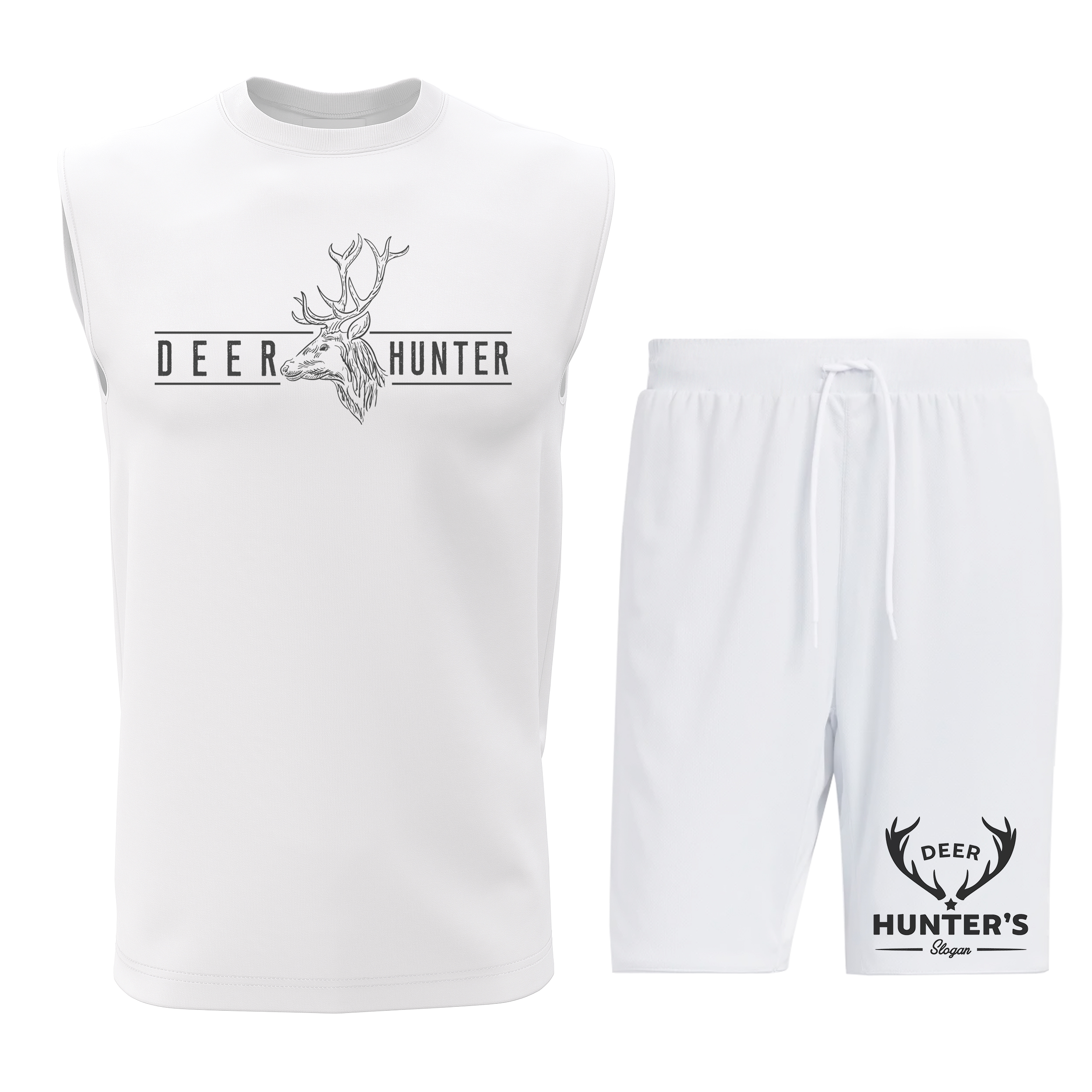 ست تاپ و شلوارک مردانه مدل D024W