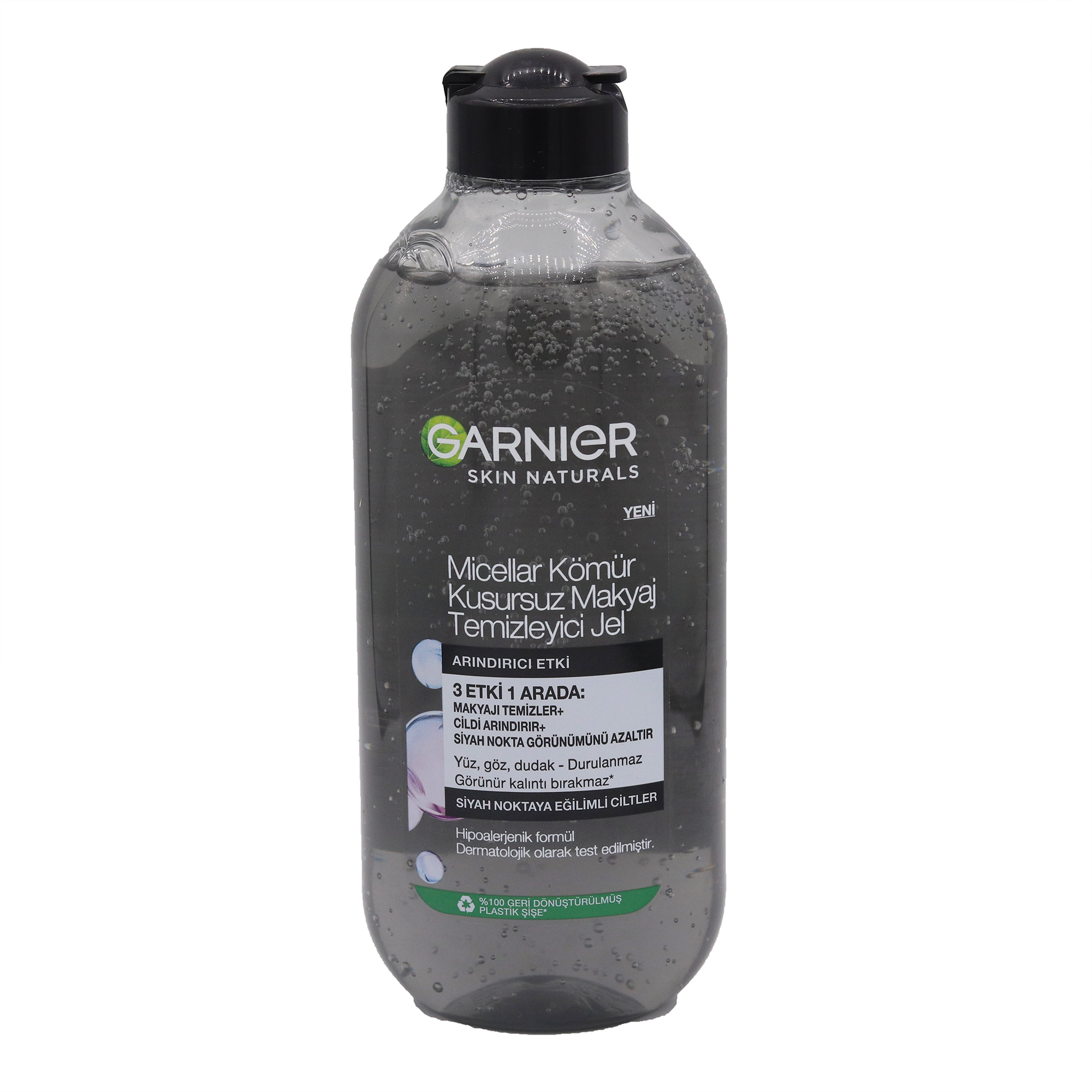 مراقبت پوست محلول پاک کننده آرایش صورت گارنیه مدل زغالی حجم 400 میلي ليتر