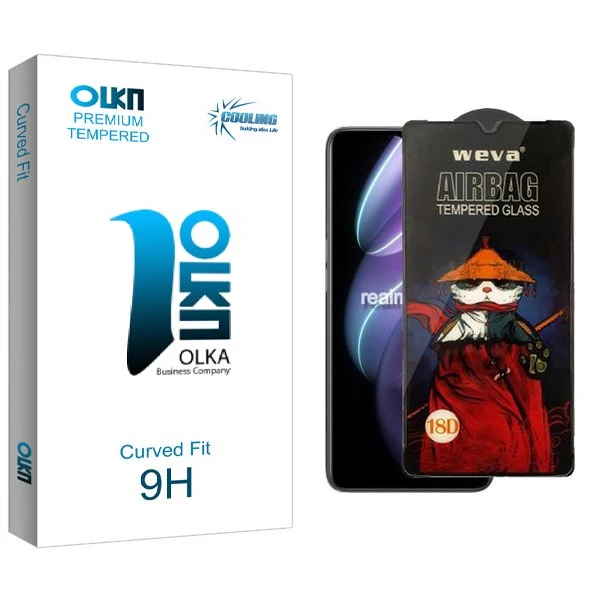 محافظ صفحه نمایش کولینگ مدل Olka Airbag مناسب برای گوشی موبایل ریلمی V30