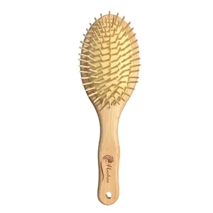 برس مو موبان مدل تمام چوب طرح پروانه