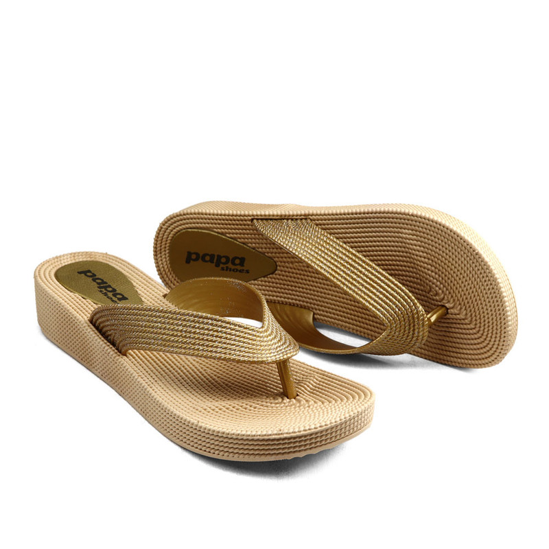 دمپایی لاانگشتی زنانه پاپا مدل  ترمه پلاس کد 81