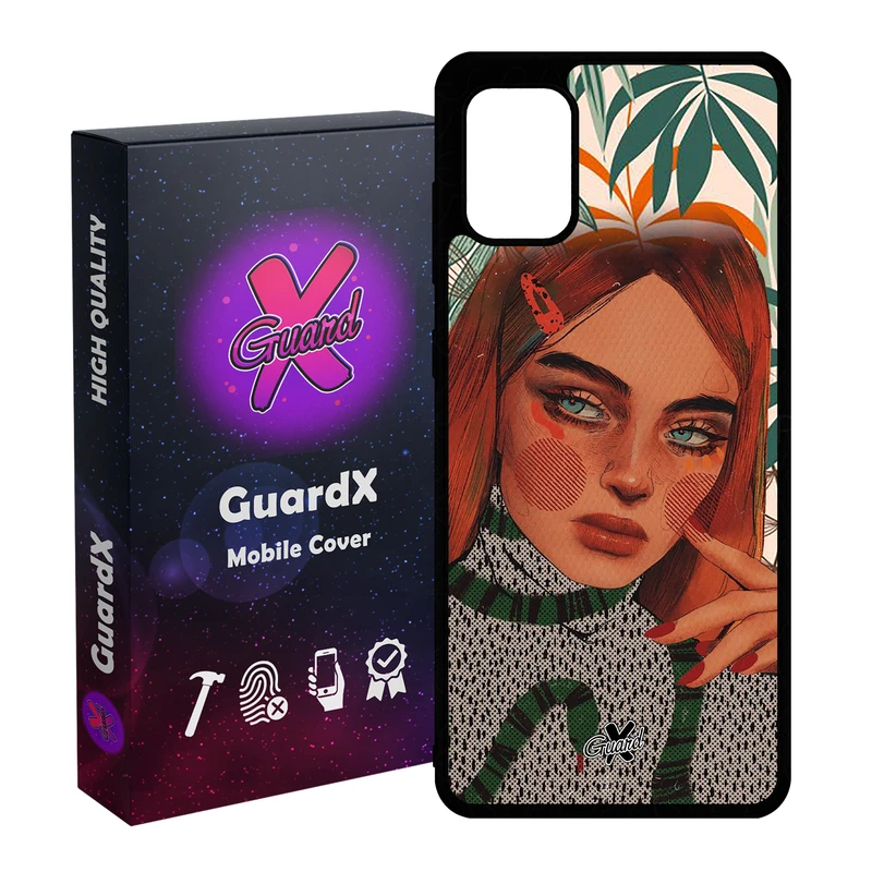 کاور گارد ایکس طرح دختر مدل Glass10331 مناسب برای گوشی موبایل سامسونگ Galaxy A31