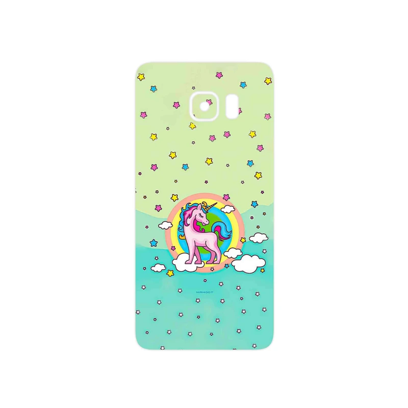برچسب پوششی ماهوت مدل Rainbow unicorn adventure مناسب برای گوشی موبایل سامسونگ Galaxy S6 Edge