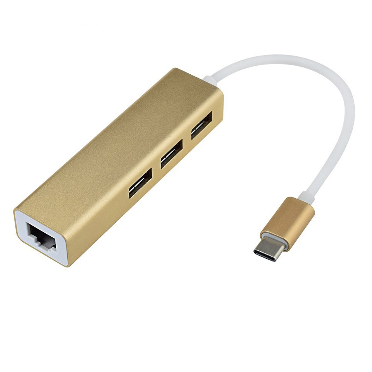هاب USB-C به USB 3.0/ Ethernet سه پورت مدل MAC-24