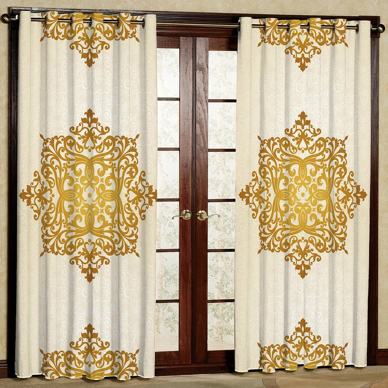 پرده مدل مخمل پانچی کد 1259T2 سایز 200x140 سانتی متر