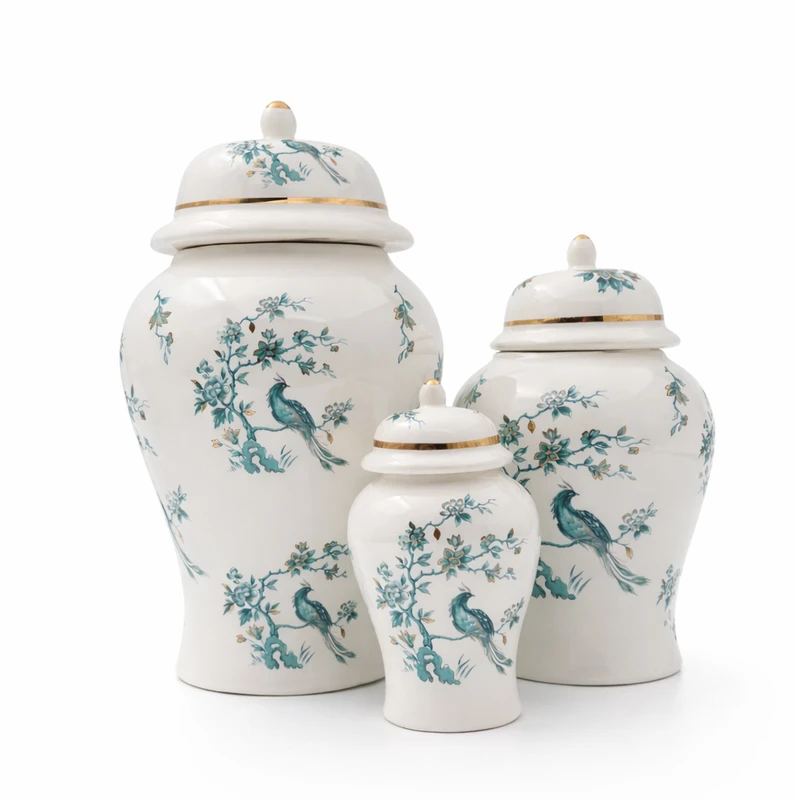 بانکه مدل جینجر جار طرح سیمرغ کد 678 مجموعه سه عددی