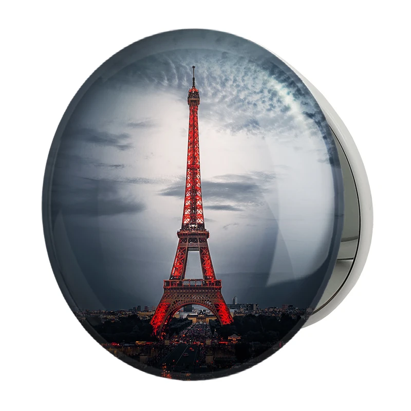 آینه جیبی خندالو طرح برج ایفل مدل تاشو کد 20764 
