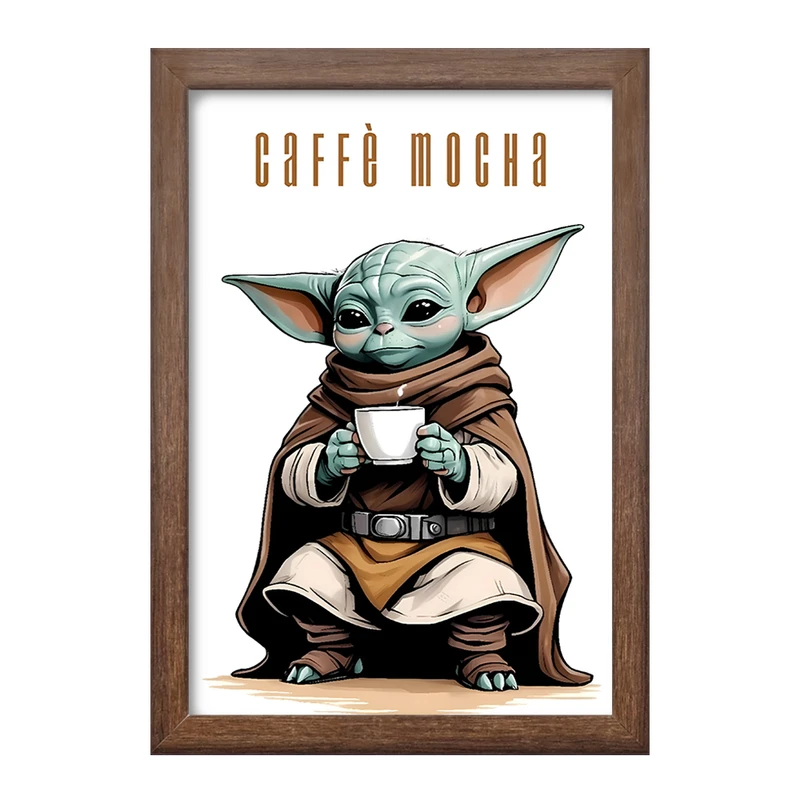 تابلو خندالو طرح بیبی یودا کد F10177