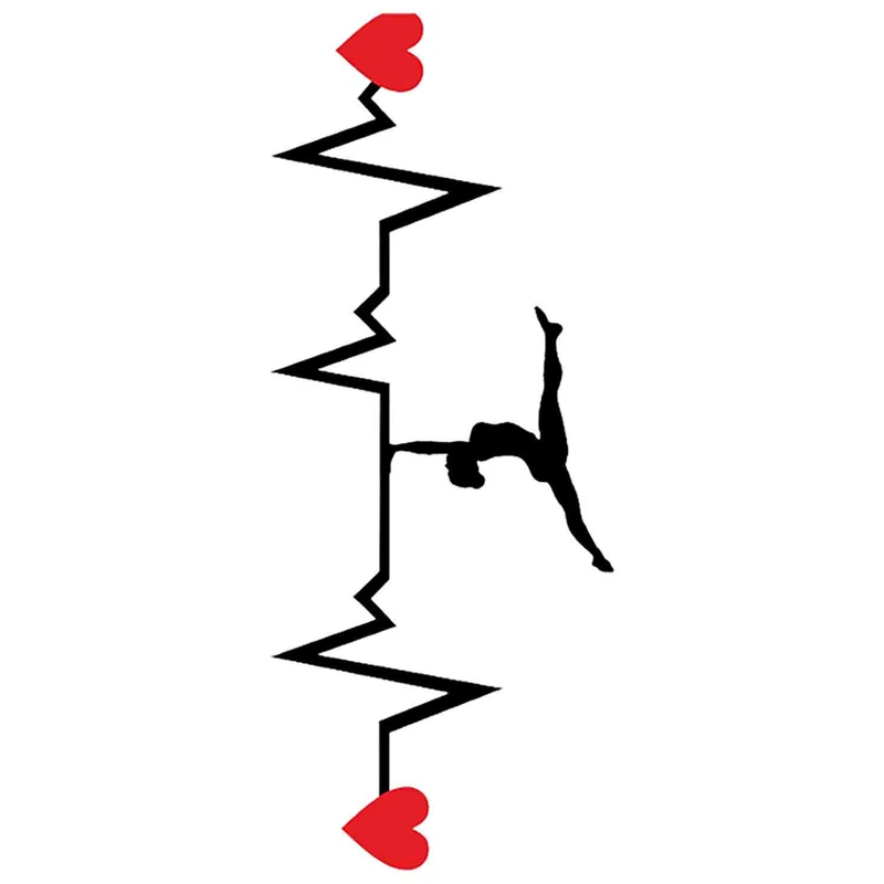 استیکر لپ تاپ طرح Gymnastics Heartbeat کد ST821