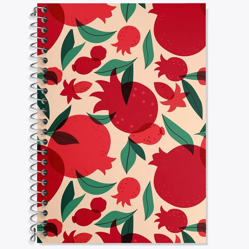 دفتر زبان 50 برگ خندالو مدل سه خط طرح شب یلدا کد 31008