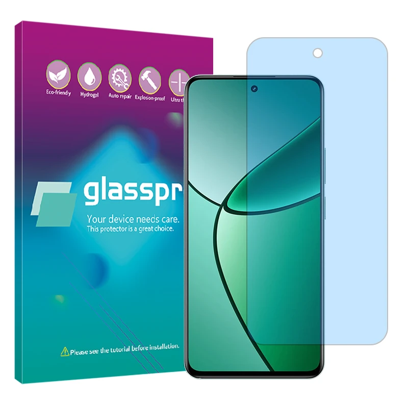 محافظ صفحه نمایش مات ضد اشعه آبی گلس پرو مدل Resistant مناسب برای گوشی موبایل ریملی 12 Plus