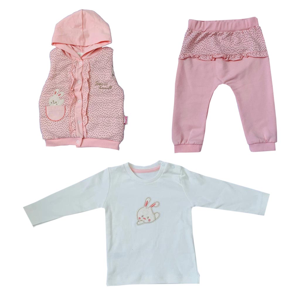 ست 3 تکه لباس نوزادی مدل میشا