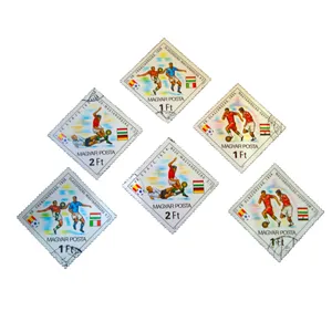 تمبر یادگاری طرح ورزشی مدل فوتبال کد var-800 مجموعه 6 عددی