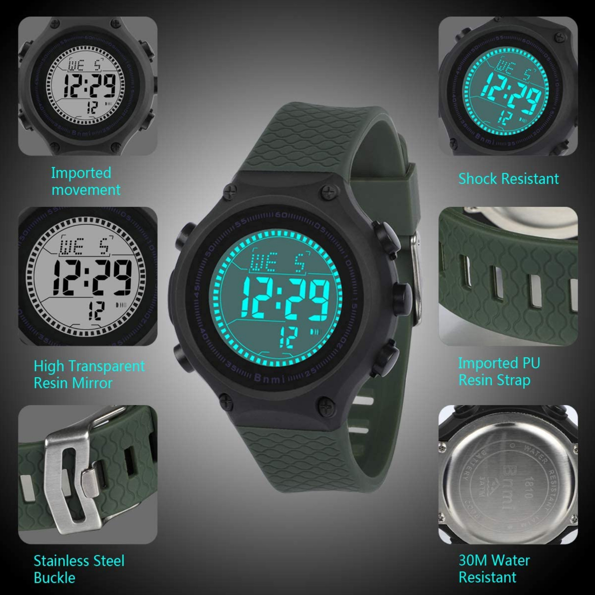 ساعت مچی دیجیتال بچگانه مدل BNMI1810L