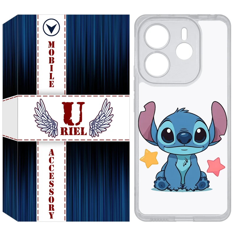 کاور یوریل مدل Clear کد 70 طرح استیچ مناسب برای گوشی موبایل شیائومی Redmi Note 14 4G