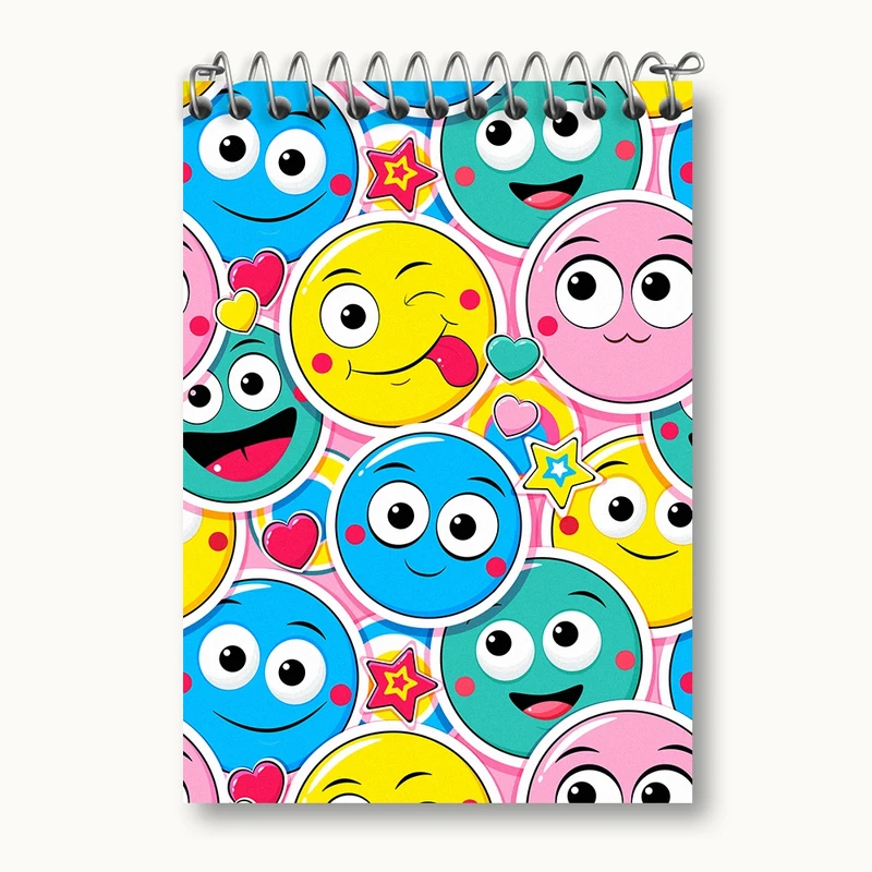 دفتر یادداشت 50 برگ خندالو مدل ایموجی کد N663