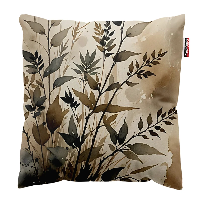 کوسن پاد آفرین مدل گل و برگ کد PK303416 سایز 30*30 سانتی متر