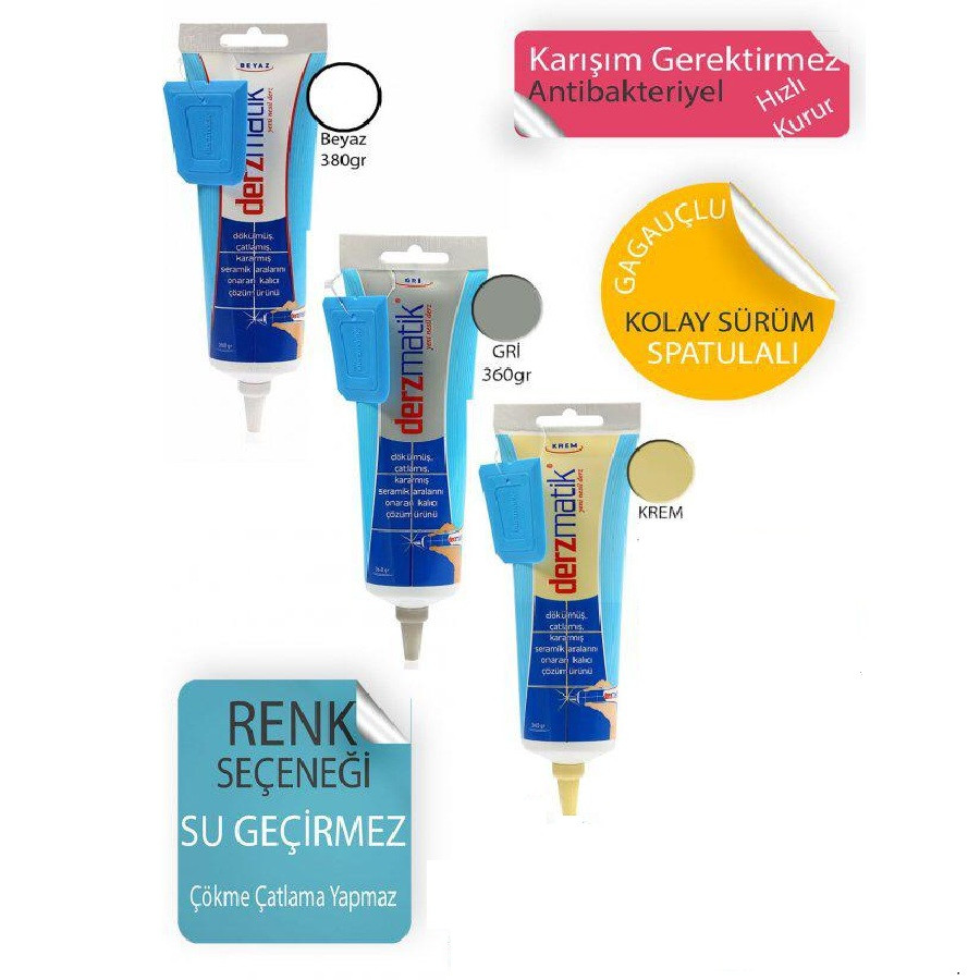 درزگیر فوری کاشی وسرامیک درزماتیک مدل ضد اب و کپک کد DZ11 وزن 380 گرم
