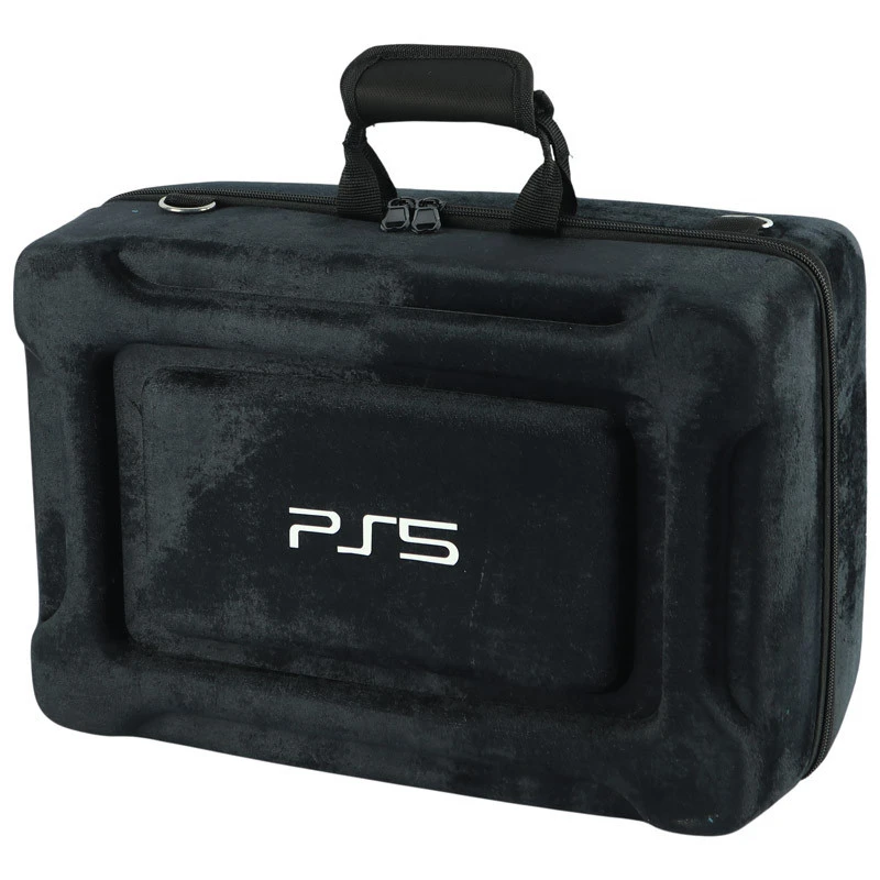کیف حمل کنسول بازی پلی استیشن 5 مدل مخملی دوکاره PS5 Pro / Slim 