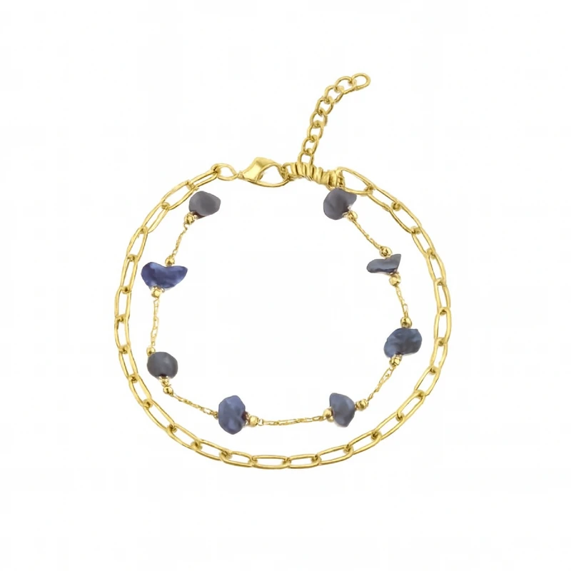 دستبند زنجیری زنانه مدل آوای نهان کد 5966