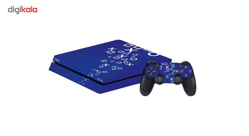 برچسب افقی پلی استیشن 4 گراسیپا طرح Blue
