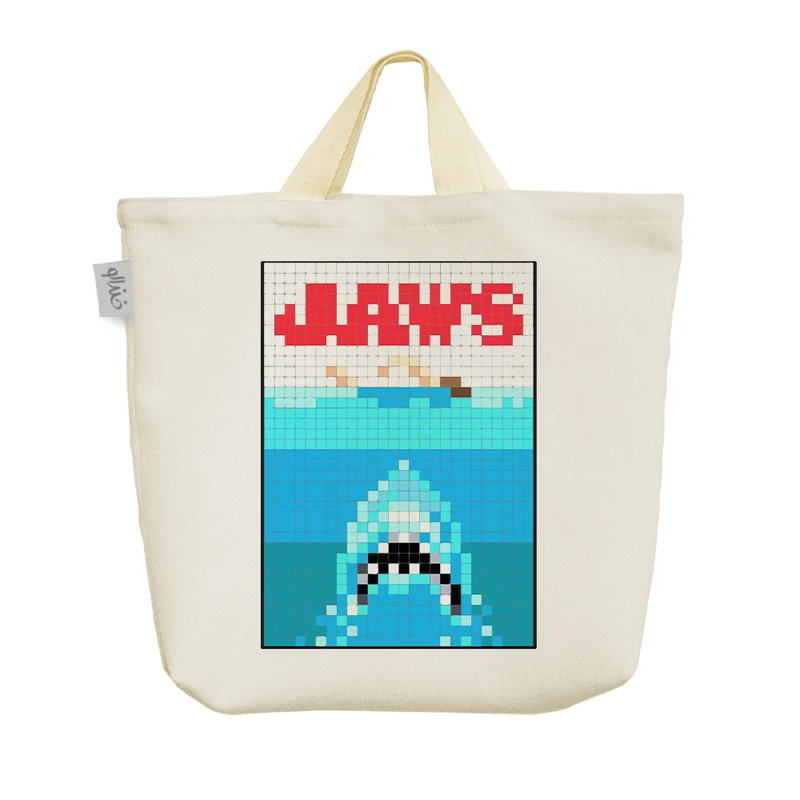 ساک خرید خندالو مدل کوسه (Jaws) کد 10344