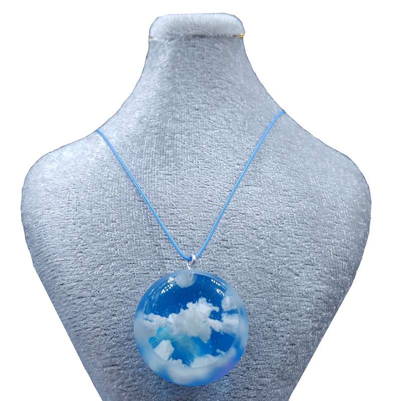 گردنبند دخترانه مدل آسمان ابری کد 03