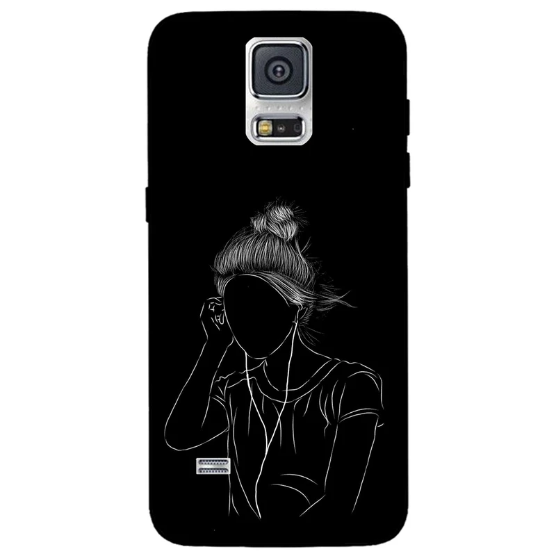 کاور مگافون طرح مینیمال مدل 1858 مناسب برای گوشی موبایل سامسونگ Galaxy S5        