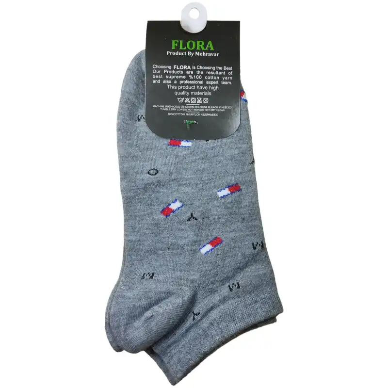 جوراب فلورا مدل  Nano cotton