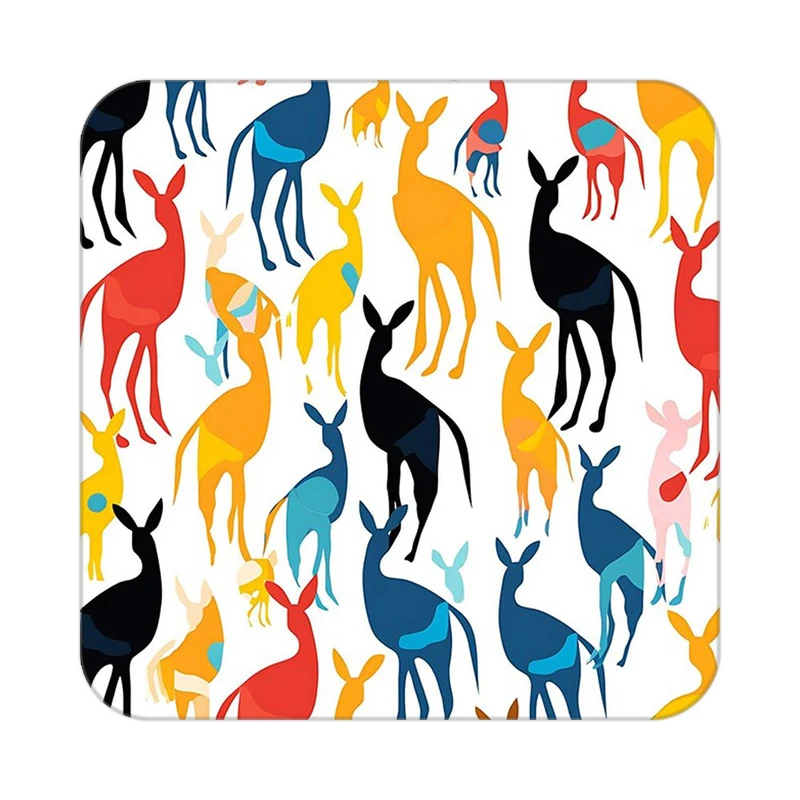 زیر لیوانی کاکتی طرح حیوانات رنگی مدل mp25440