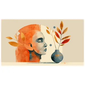 فرش پارچه‌ای مدل فرشینه طرح چهره هنری کد AR3059156