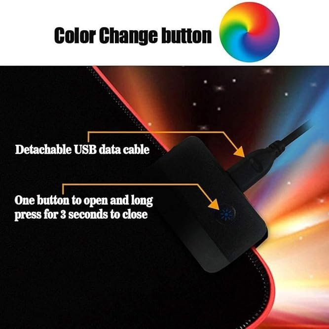 ماوس پد مخصوص بازی  مدل GMS-X6 RGB سایز 40*90 سانتی‌متر