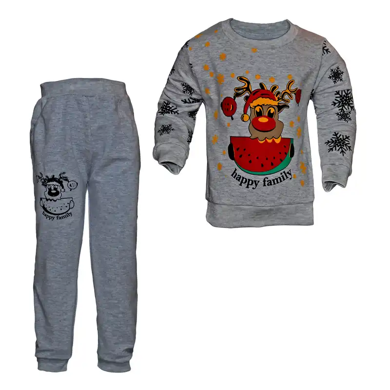 ست سویشرت و شلوار پسرانه مدل 3961 کد 115