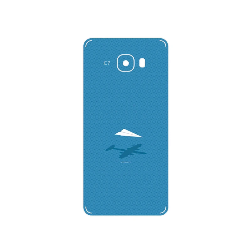 برچسب پوششی ماهوت مدل Minimal Paper Airplane مناسب برای گوشی موبایل سامسونگ Galaxy C7