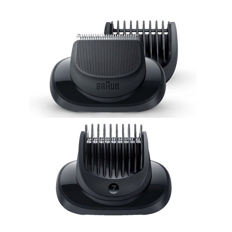 ماشین اصلاح موی صورت براون مدل 7075cc با تیغه‌های منعطف 360FLEX SYSTEM، تکنولوژی اسکن هوشمند مو، ضدآب، شارژ سریع 5 دقیقه‌ای، استیشن SmartCare چهار کاره، سری خط زن مجزا و شانه‌های 1 تا 7 میلی‌متر