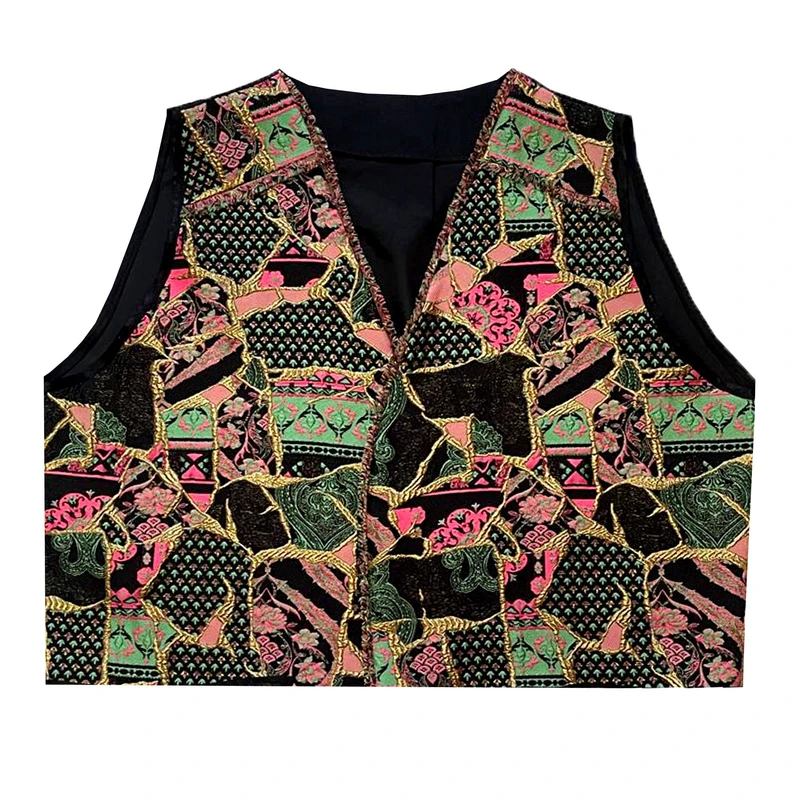 جلیقه رسمی زنانه مدل ژاکارد مجلسی کد 004