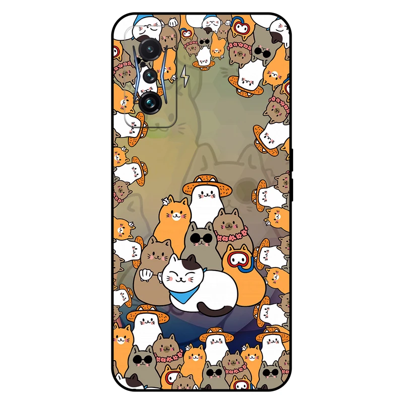 کاور مگافون طرح گربه مدل 7717 مناسب برای گوشی موبایل شیائومی Poco F4 GT