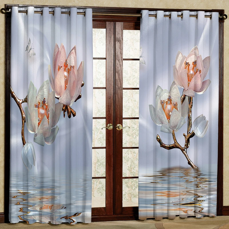  پرده مدل گلدار مخمل پانچی کد 250 سایز 140x280 سانتی متر