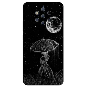 Megafone Girl and Moon 1369 Cover For Nokia 9 Pure View