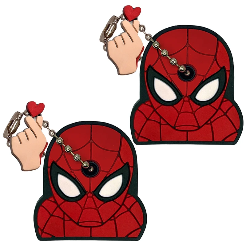 کاور کلید مدل Spider Man T04 به همراه آویز مجموعه 2 عددی