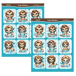 برچسب لاژید مدل اسم آریان طرح شیر بسته 2 عددی