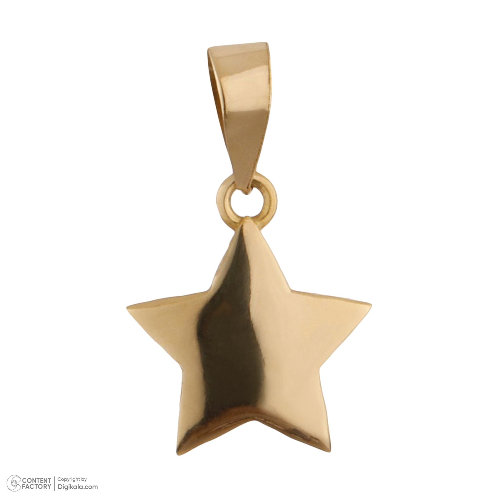 آویز گردنبند طلا 18 عیار زنانه مایا ماهک مدل MM1873 طرح ستاره -  - 2