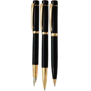 Europen Cool Ballpoint Pen, Rollerball Pen and Fountain Pen Set
