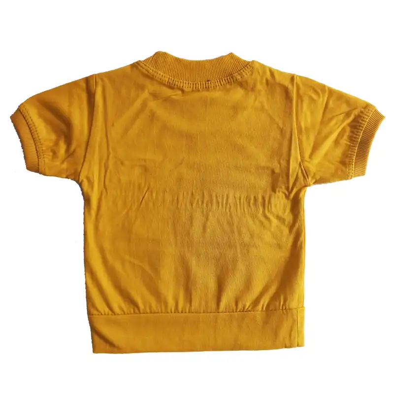 ست تی شرت آستین کوتاه و شلوارک بچگانه مدل هیپو پی 4 کد 067